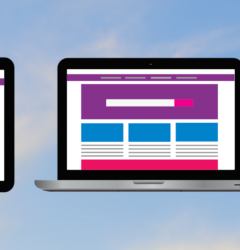 Website design on different devices
